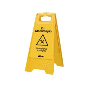 Placa Sinalizadora "Em Manutenção"